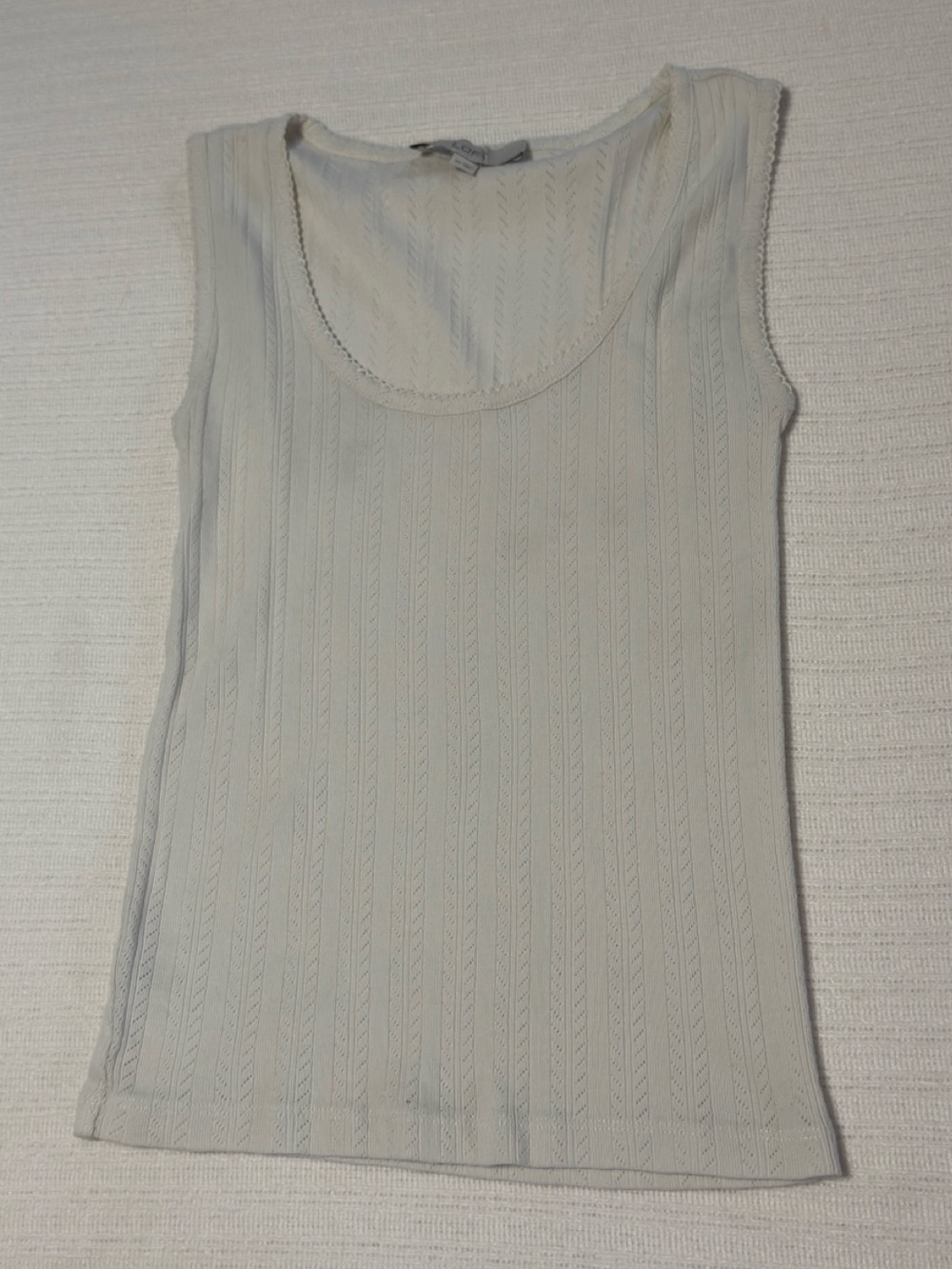 LOFT Sleeveless Top / Cream / XS